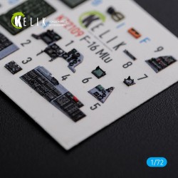 F-16 MLU interior 3D decals for Revell kit  2