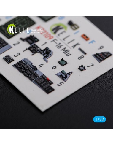 F-16 MLU interior 3D decals for Revell kit 