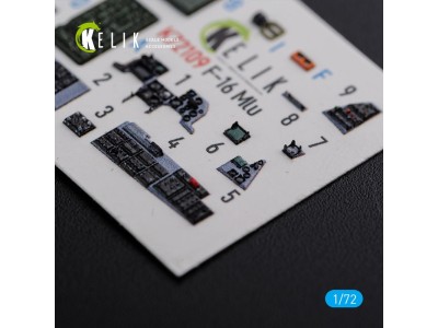F-16 MLU interior 3D decals for Revell kit 
