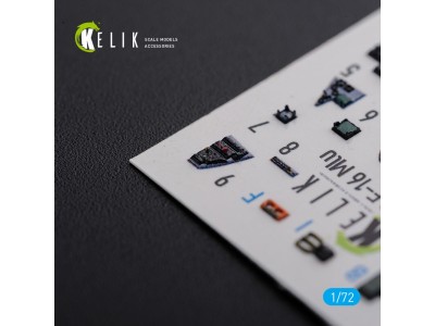 F-16 MLU interior 3D decals for Revell kit 