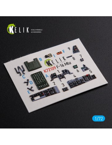 F-16 MLU interior 3D decals for Revell kit 