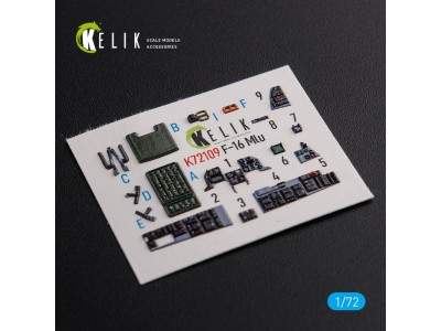 F-16 MLU interior 3D decals for Revell kit 