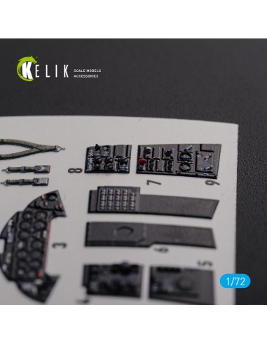 F9F-2 Panther interior 3D decals for HobbyBoss kit 