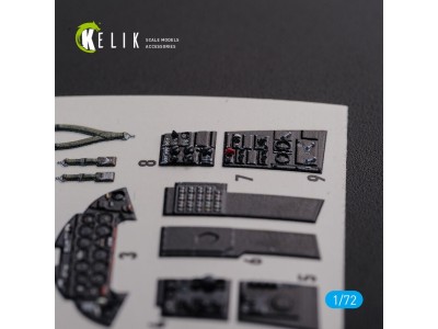 F9F-2 Panther interior 3D decals for HobbyBoss kit 
