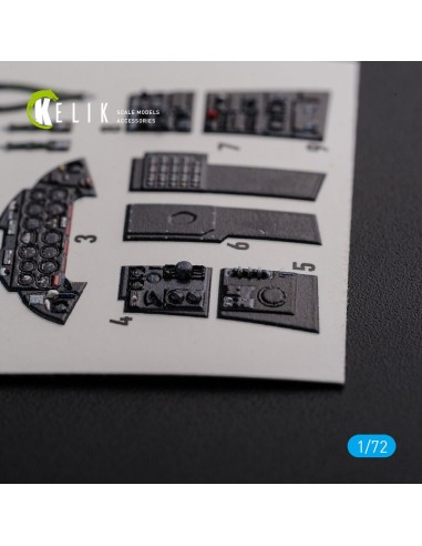 F9F-2 Panther interior 3D decals for HobbyBoss kit 