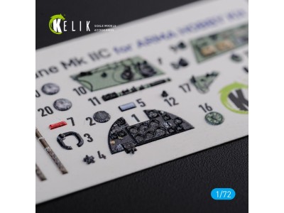 Hurricane Mk IIC interior 3D decals for Arma Hobby kit 