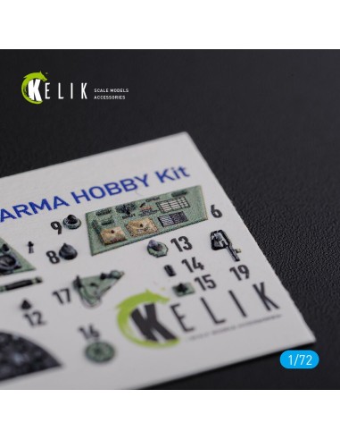 Hurricane Mk IIC interior 3D decals for Arma Hobby kit 