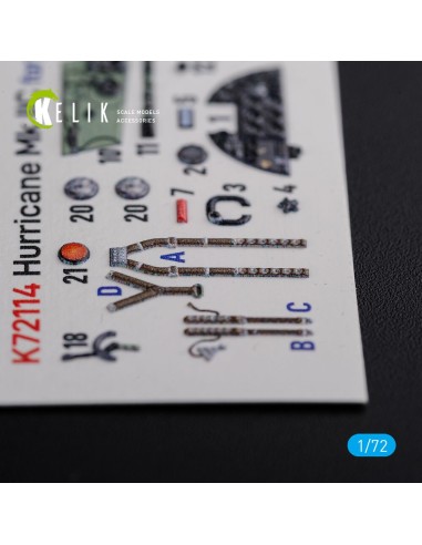Hurricane Mk IIC interior 3D decals for Arma Hobby kit 