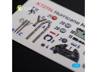 Hurricane Mk IIC interior 3D decals for Arma Hobby kit 