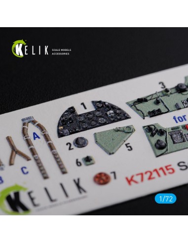 Sea Hurricane Mk I interior 3D decals for Arma Hobby kit 