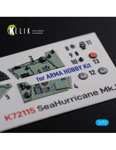 Sea Hurricane Mk I interior 3D decals for Arma Hobby kit 