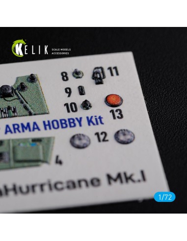 Sea Hurricane Mk I interior 3D decals for Arma Hobby kit 