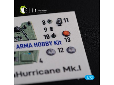 Sea Hurricane Mk I interior 3D decals for Arma Hobby kit 