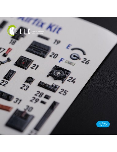He-111 H6 interior 3D decals for Airfix kit 
