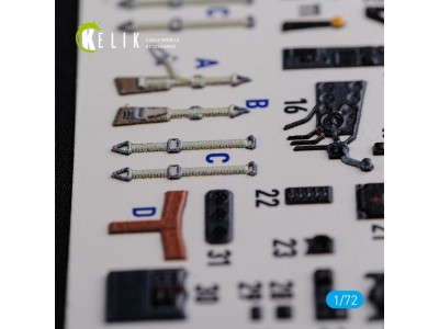 He-111 H6 interior 3D decals for Airfix kit 