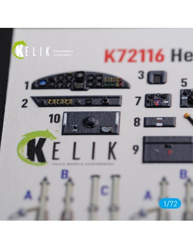 He-111 H6 interior 3D decals for Airfix kit 