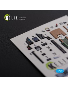 Mirage 2000C interior 3D decals forModelSvit kit 