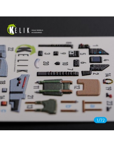 Mirage 2000C interior 3D decals forModelSvit kit 