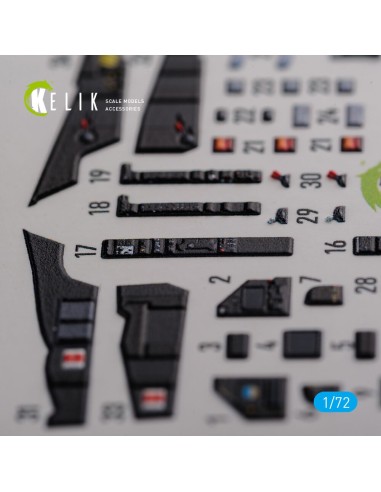 Mirage 2000D interior 3D decals forModelSvit kit 