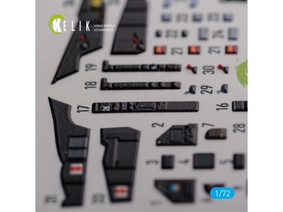 Mirage 2000D interior 3D decals forModelSvit kit 