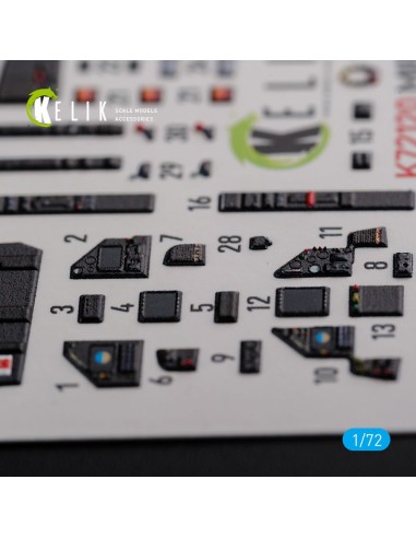 Mirage 2000D interior 3D decals forModelSvit kit 