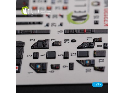 Mirage 2000D interior 3D decals forModelSvit kit 