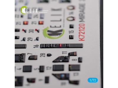 Mirage 2000D interior 3D decals forModelSvit kit 
