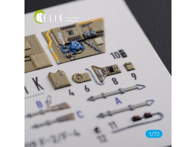 BF109-F2/F4 reconnaissance interior 3D decals for Fine Molds kit 