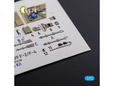 BF109-F2/F4 reconnaissance interior 3D decals for Fine Molds kit 