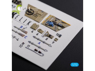 BF109-F2/F4 reconnaissance interior 3D decals for Fine Molds kit 
