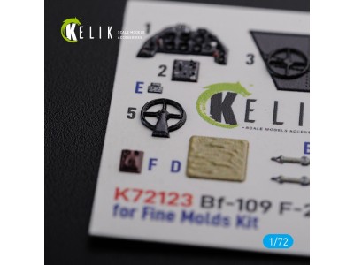 BF109-F2/F4 interior 3D decals for Fine Molds kit 