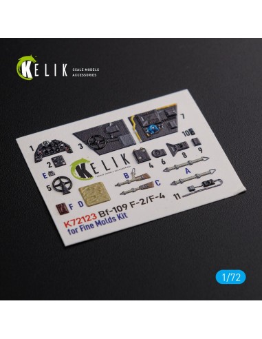 BF109-F2/F4 interior 3D decals for Fine Molds kit 