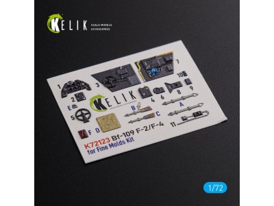 BF109-F2/F4 interior 3D decals for Fine Molds kit 