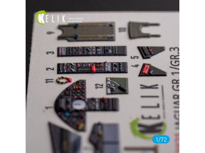 Jaguar GR.1/GR.3 - interior 3D decals for Italeri kit 