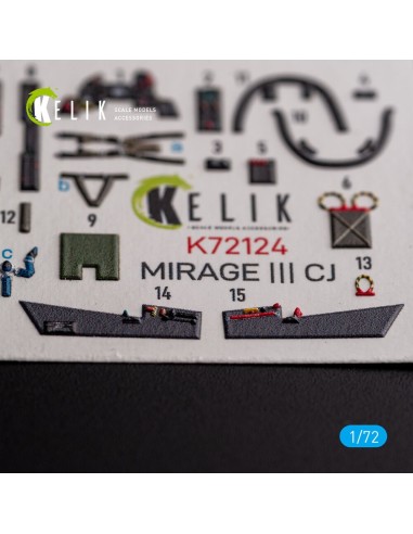 MIRAGE III CJ - interior 3D decals for SpecialHobby kit 