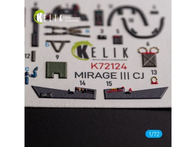 MIRAGE III CJ - interior 3D decals for SpecialHobby kit 