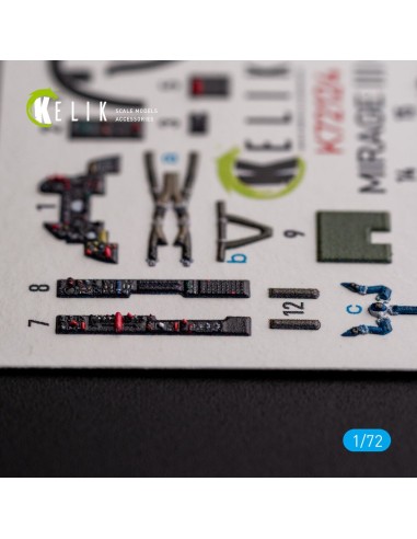 MIRAGE III CJ - interior 3D decals for SpecialHobby kit 