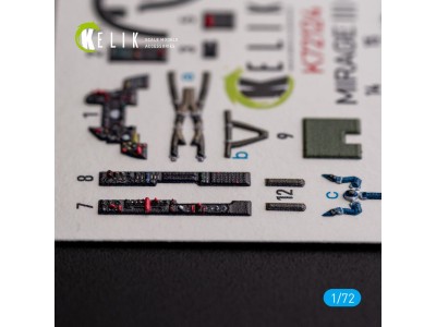 MIRAGE III CJ - interior 3D decals for SpecialHobby kit 