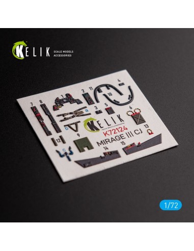 MIRAGE III CJ - interior 3D decals for SpecialHobby kit 