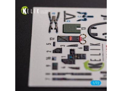 MIRAGE F.1 CG - interior 3D decals for SpecialHobby kit 