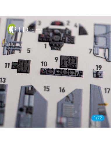 FG.1 Phantom - interior 3D decals for Airfix kit 