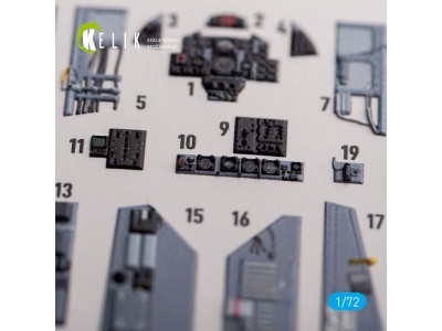 FG.1 Phantom - interior 3D decals for Airfix kit 