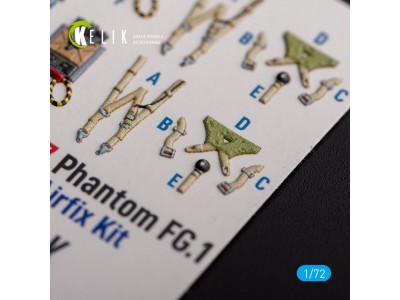 FG.1 Phantom - interior 3D decals for Airfix kit 