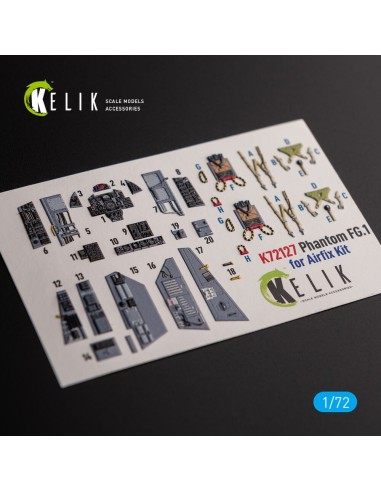 FG.1 Phantom - interior 3D decals for Airfix kit 