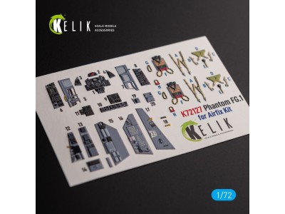 FG.1 Phantom - interior 3D decals for Airfix kit 