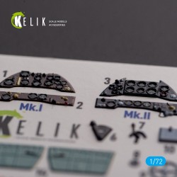 Gloster Gladiator Mk.I/II - interior 3D decals for Airfix kit  2