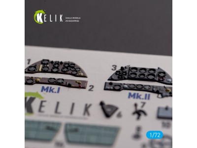 Gloster Gladiator Mk.I/II - interior 3D decals for Airfix kit 