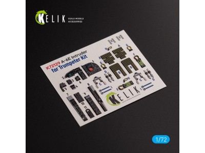 A-6E Intruder - interior 3D decals for Trumpeter kit 