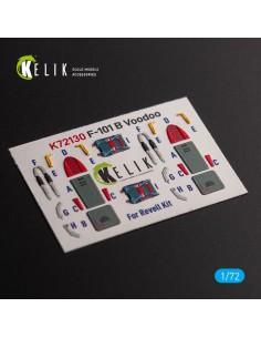 F-101 Voodoo - interior 3D decals for Revell kit  2