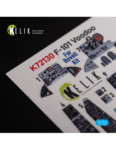 F-101 Voodoo - interior 3D decals for Revell kit 